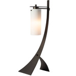 Stasis Glass Table Lamp - Oil Rubbed Bronze / Opal