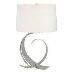 Fullered Impressions Table Lamp - Sterling / Natural Anna