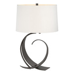 Fullered Impressions Table Lamp - Oil Rubbed Bronze / Natural Anna