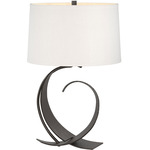 Fullered Impressions Table Lamp - Oil Rubbed Bronze / Natural Anna