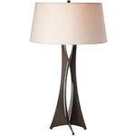 Moreau Tall Table Lamp - Oil Rubbed Bronze / Flax