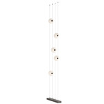Abacus Floor to Ceiling Plug-In LED Lamp - Oil Rubbed Bronze / Opal