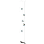 Abacus Floor to Ceiling Plug-In LED Lamp - Oil Rubbed Bronze / Cool Grey