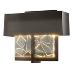 Shard Small Outdoor Wall Sconce - Coastal Oil Rubbed Bronze / Clear with Shards