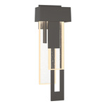 Rainfall Outdoor Wall Sconce - Coastal Oil Rubbed Bronze / Seeded Clear
