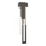 Rainfall Outdoor Wall Sconce - Coastal Oil Rubbed Bronze / Seeded Clear
