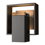 Shadow Box Outdoor Wall Sconce - Coastal Oil Rubbed Bronze / Coastal Dark Smoke