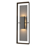 Shadow Box Tall Outdoor Wall Sconce - Coastal Oil Rubbed Bronze / Coastal Natural Iron