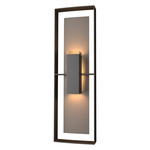 Shadow Box Tall Outdoor Wall Sconce - Coastal Oil Rubbed Bronze / Coastal Dark Smoke