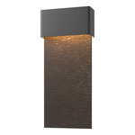 Stratum Tall Outdoor Wall Sconce - Coastal Black / Coastal Oil Rubbed Bronze