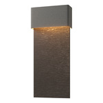 Stratum Tall Outdoor Wall Sconce - Coastal Natural Iron / Coastal Oil Rubbed Bronze