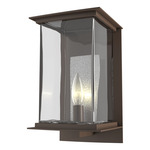 Kingston Outdoor Wall Sconce - Coastal Oil Rubbed Bronze / Translucent Vintage Platinum