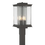 Kingston Outdoor Post Light - Coastal Oil Rubbed Bronze / Translucent Vintage Platinum