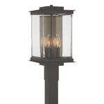 Kingston Outdoor Post Light - Coastal Oil Rubbed Bronze / Translucent Soft Gold