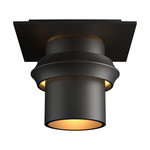 Twilight Small Dark Sky Outdoor Semi Flush Ceiling Light - Coastal Oil Rubbed Bronze