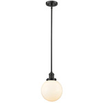 Beacon 201 Stem Pendant - Oil Rubbed Bronze / Matte White