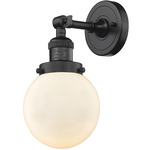 Beacon 203 Wall Sconce - Oil Rubbed Bronze / Matte White