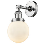 Beacon 203 Wall Sconce - Polished Chrome / Matte White