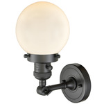 Beacon 203 Wall Sconce with Switch - Oil Rubbed Bronze / Matte White