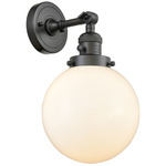 Beacon 203 Wall Sconce with Switch - Oil Rubbed Bronze / Matte White