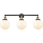 Beacon Bathroom Vanity Light - Black / Antique Brass / Matte White