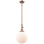 Beacon 206 Pendant - Antique Copper / Matte White