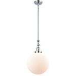 Beacon 206 Pendant - Polished Chrome / Matte White