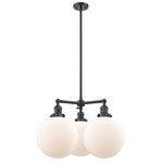 Beacon 207 Chandelier - Oil Rubbed Bronze / Matte White