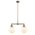 Beacon 209 Linear Pendant - Brushed Brass / Matte White