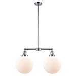 Beacon 209 Linear Pendant - Polished Chrome / Matte White