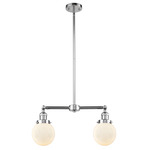 Beacon 209 Linear Pendant - Polished Chrome / Matte White