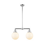 Beacon 209 Linear Pendant - Polished Chrome / Matte White