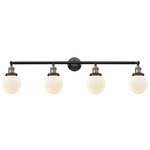 Beacon Bathroom Vanity Light - Black / Antique Brass / Matte White