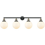 Beacon Bathroom Vanity Light - Black / Antique Brass / Matte White