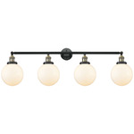 Beacon Bathroom Vanity Light - Black / Antique Brass / Matte White