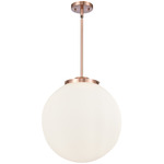 Beacon 221 Pendant - Antique Copper / Matte White