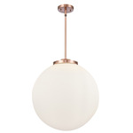 Beacon 221 Pendant - Antique Copper / Matte White