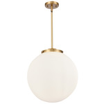 Beacon 221 Pendant - Brushed Brass / Matte White