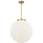 Beacon 221 Pendant - Brushed Brass / Matte White