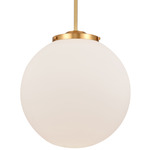 Beacon 221 Pendant - Satin Gold / Matte White