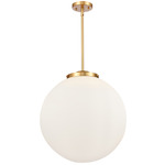 Beacon 221 Pendant - Satin Gold / Matte White