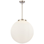 Beacon 221 Pendant - Satin Nickel / Matte White