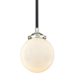 Beacon 284 Pendant - Black / Polished Nickel / Matte White