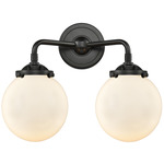 Beacon 284 Bathroom Vanity Light - Oil Rubbed Bronze / Matte White