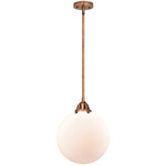 Beacon 288 Pendant - Antique Copper / Matte White