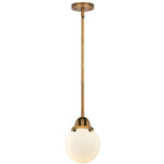 Beacon 288 Pendant - Brushed Brass / Matte White