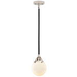 Beacon 288 Pendant - Black / Polished Nickel / Matte White