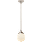 Beacon 288 Pendant - Polished Nickel / Matte White