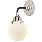 Beacon 288 Wall Sconce - Black / Polished Nickel / Matte White