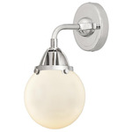 Beacon 288 Wall Sconce - Polished Chrome / Matte White